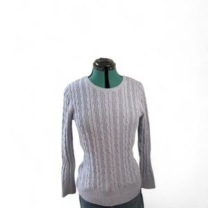 St. John's Bay Women's Cable Knit Sweater - baby blue